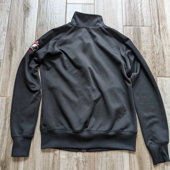 Nike Team Canada Hockey Canada Jacket L Black Track Zip Football Canada - Picture 2 of 8